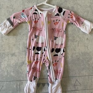 Little Sleepies Pink Farm Animals